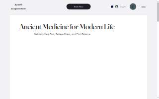 Zenith Acupuncture website
