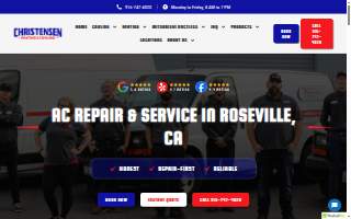 Christensen Heating and AC Repair website