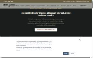Clark Allison LLP of Roseville website