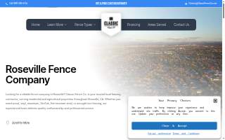 Classic Fence Company of Roseville website