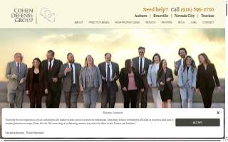 Cohen Defense Group of Roseville website