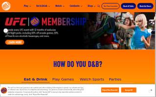 Dave & Buster's Braintree website