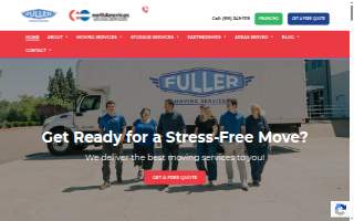 Fuller Moving Services website