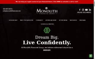 Monolith Financial Group website