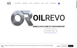 OIL REVO Mobile Oil Change Service website