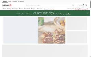 Safeway Pharmacy website