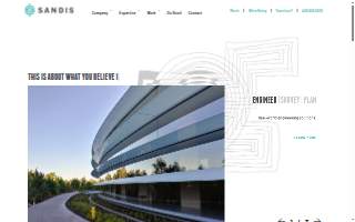 Sandis- Civil Engineers Surveyors Planners website