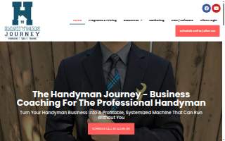 The Handyman Journey Business Consulting website