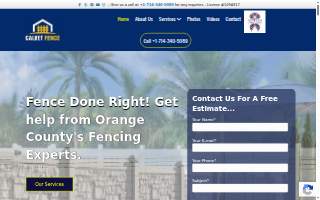 Calvet Fence website
