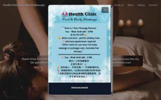 Health Clinic Foot & Body Massage website