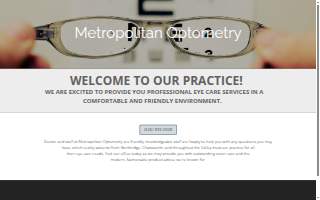 Metropolitan Optometry website
