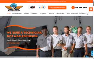 Ace Plumbing, Heating & Air Conditioning of Sacramento website