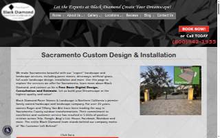 Black Diamond Paver Stones & Landscape, Inc. of Sacramento website