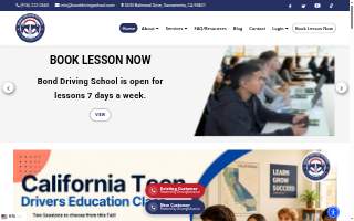 Bond Driving School website