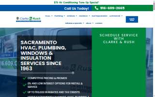 Clarke & Rush Mechanical website