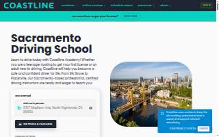 Coastline Academy Driving School - Sacramento website
