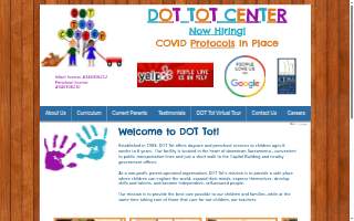 Dot Tot Child Care Center website