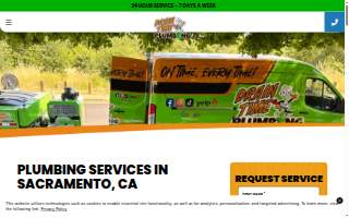 Drain Time Plumbing Of Sacramento website
