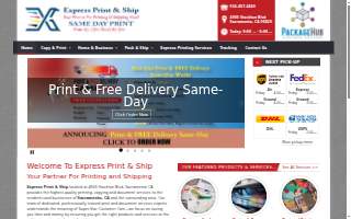 Express Print & Ship website