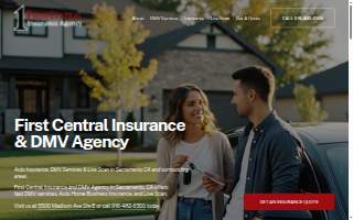 First Central Insurance Agency & DMV SERVICES website