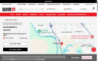 Floor & Decor of Sacramento website