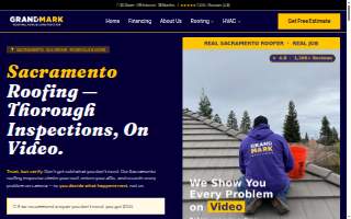 Grandmark Roofing Sacramento website