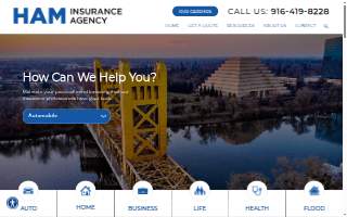 Ham Insurance Agency website