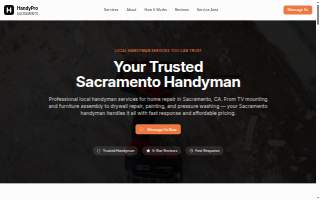 Handyman Sacramento website