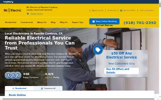 Mr. Electric of Rancho Cordova website