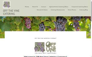 Off the Vine Catering Co website