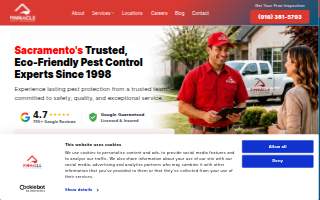 Pinnacle Pest Control of Sacramento website