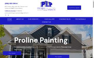 Proline Painting Company, Inc. website