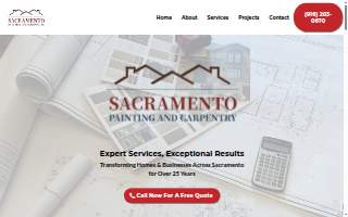 Sacramento Painting & Carpentry website