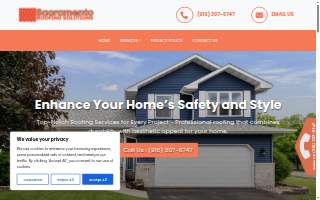 Sacramento Roofing Repair Group website