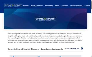 Spine & Sport Physical Therapy - Downtown Sacramento website