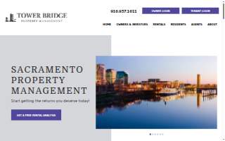 Tower Bridge Property Management of Sacramento website