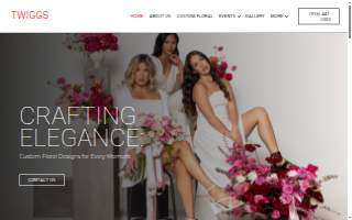 Twiggs Floral Design Gallery website