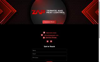 Zap Termite & Pest Control, Inc. website