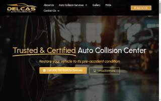 Delcas Auto Collision,Inc website