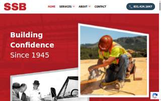 SSB Construction website