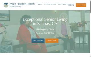 Vista Harden Ranch Assisted Living & Memory Care website