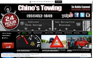 Chino's Towing website