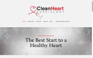 Clean Heart Cardiology website