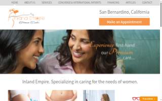 Inland Empire Womens Center of Highland website