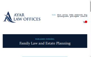 Ayar Law Offices website