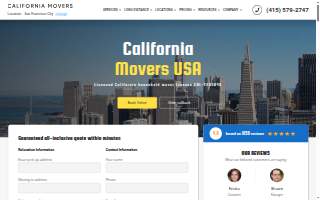 California Movers USA South San Francisco website