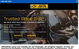 Extra Care Auto Repair – San Bruno website