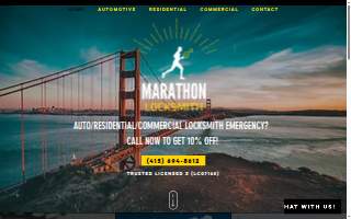 Marathon Locksmith of San Bruno website