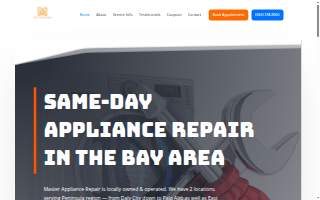 Master Appliance Repair of San Bruno website