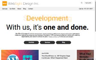 WebSight Design, Inc. of San Bruno website